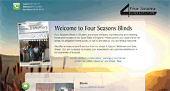 Desktop Screenshot of fourseasonsblinds.com